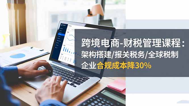 跨境电商-财税管理课程：架构搭建/报关税务/全球税制，企业合规成本降30%-琪哥网创