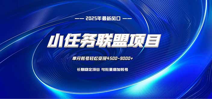 小任务联盟项目：一台电脑每天只需10分钟，轻松简单稳定-琪哥网创