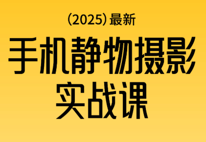 金老师·2025爆款手机静物摄影实战课-琪哥网创